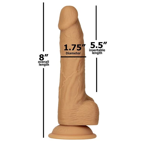Naked Addiction – Dual Density Silicone 8 Inch Caramel Dildo 4 Naked Addiction – Dual Density Silicone 8 Inch Caramel Dildo - Image 4