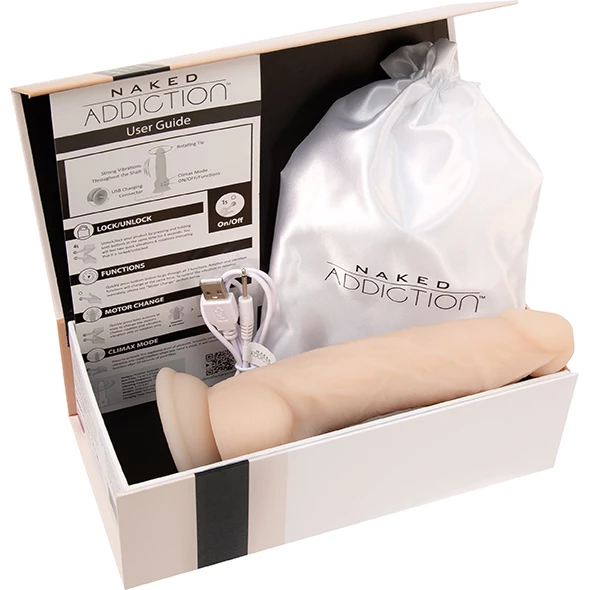 Naked Addiction – Rotating & Vibrating 8 Inch Dong 14 Naked Addiction – Rotating & Vibrating 8 Inch Dong - Image 14