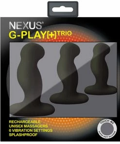Prostate Massagers Nexus G-Play Trio Plus Unisex Vibrator Pack S/M/L Black 7 Prostate Massagers Nexus G-Play Trio Plus Unisex Vibrator Pack S/M/L Black -Strap-On-Me® Shop unnamed file 3797