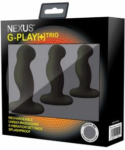 Prostate Massagers Nexus G-Play Trio Plus Unisex Vibrator Pack S/M/L Black 8 Prostate Massagers Nexus G-Play Trio Plus Unisex Vibrator Pack S/M/L Black -Strap-On-Me® Shop unnamed file 3798