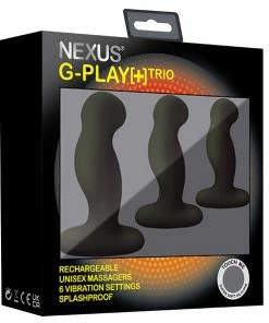 Prostate Massagers Nexus G-Play Trio Plus Unisex Vibrator Pack S/M/L Black 9 Prostate Massagers Nexus G-Play Trio Plus Unisex Vibrator Pack S/M/L Black -Strap-On-Me® Shop unnamed file 3799