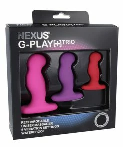 Prostate Massagers Nexus G-Play Trio Plus Unisex Vibrator Pack S/M/L Pink Red Purple -Strap-On-Me® Shop unnamed file 3802