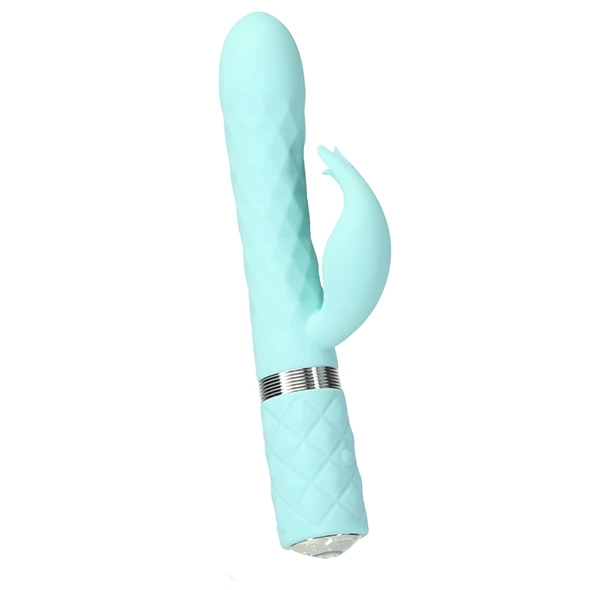 Pillow Talk – Lively Rabbit Vibrator Teal 2 Pillow Talk – Lively Rabbit Vibrator Teal - Image 2