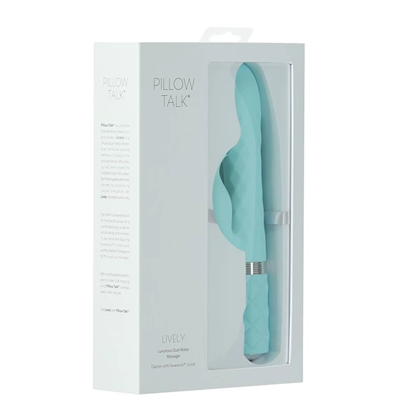 Pillow Talk – Lively Rabbit Vibrator Teal 10 Pillow Talk – Lively Rabbit Vibrator Teal - Image 10