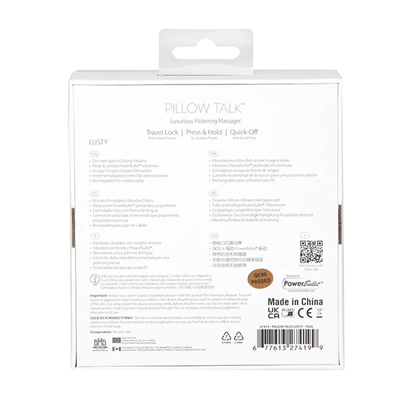 Pillow Talk® – Lusty Luxurious Flickering Massager – Teal 7 Pillow Talk® – Lusty Luxurious Flickering Massager – Teal - Image 7