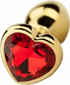 PleasureStore Heart Shaped Gold Metal Butt Plug -Strap-On-Me® Shop unnamed file 4113