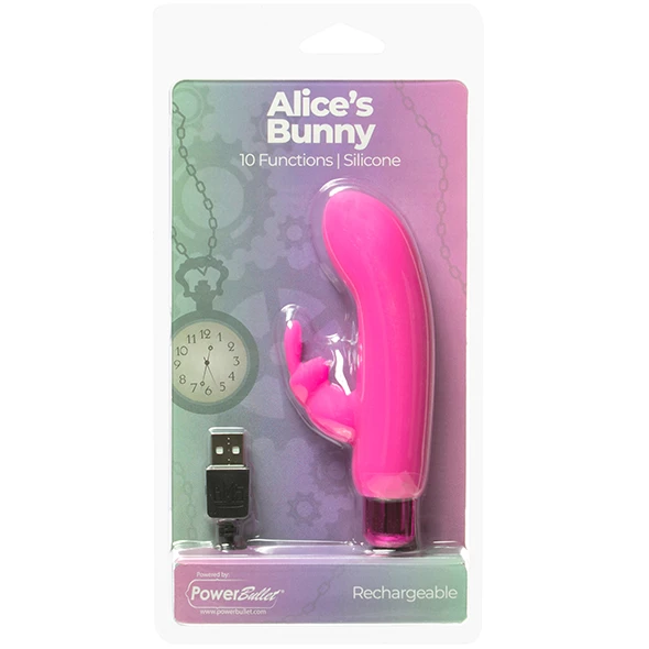 Powerbullet – Alice’s Bunny 10 Functions Rechargeable Pink Vibrator 6 Powerbullet – Alice’s Bunny 10 Functions Rechargeable Pink Vibrator - Image 6