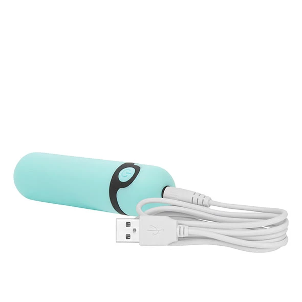 PowerBullet – Rechargeable 10 Function Teal Bullet Vibrator 3 PowerBullet – Rechargeable 10 Function Teal Bullet Vibrator - Image 3