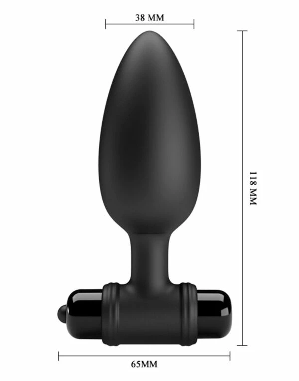 Anal Play Pretty Love – Vibra Black Vibrating Butt Plug II 5 Anal Play Pretty Love – Vibra Black Vibrating Butt Plug II - Image 5