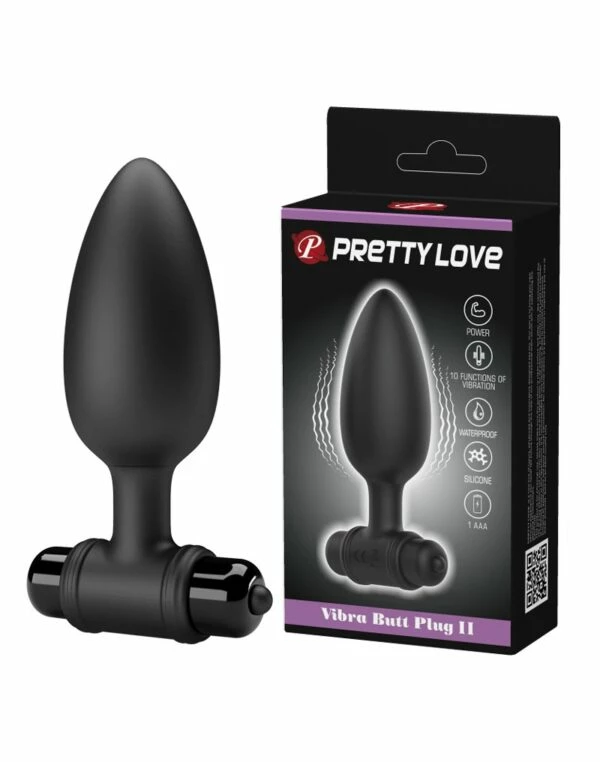 Anal Play Pretty Love – Vibra Black Vibrating Butt Plug II 7 Anal Play Pretty Love – Vibra Black Vibrating Butt Plug II - Image 7
