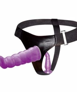 Baile Purple Female Harness Double Penetration Strap On