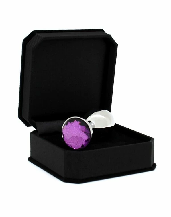 Rimba – Small Buttplug With Purple Crystal (Unisex) 2 Rimba – Small Buttplug With Purple Crystal (Unisex) - Image 2