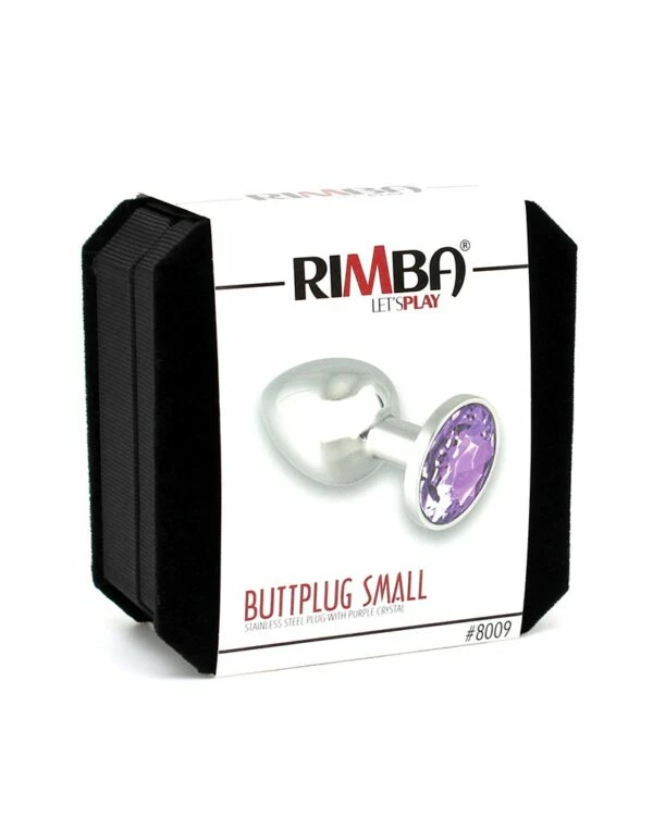 Rimba – Small Buttplug With Purple Crystal (Unisex) 3 Rimba – Small Buttplug With Purple Crystal (Unisex) - Image 3