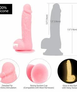 Addiction – Brandon Pink Glow In The Dark 7.5 Inch Dildo 11 Addiction – Brandon Pink Glow In The Dark 7.5 Inch Dildo -Strap-On-Me® Shop unnamed file 45