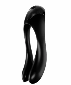 Best Couples Sex Toys Satisfyer – Candy Cane Finger Vibrator Black
