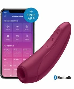Best Couples Sex Toys Satisfyer Curvy 1+ Red App Controlled Clitoral Vibrator