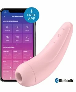 Best Couples Sex Toys Satisfyer Curvy 2+ Pink App Controlled Clitoral Vibrator
