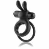 Best Couples Sex Toys Screaming O – Black Ohare Vibrating Cock Ring & Rabbit Ears