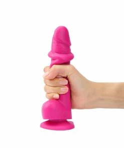 Strap-on-Me Strap On Me – Sliding Skin Realistic Fuschia Dildo Large