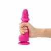 Strap-on-Me Strap On Me – Sliding Skin Realistic Fuschia Dildo Medium