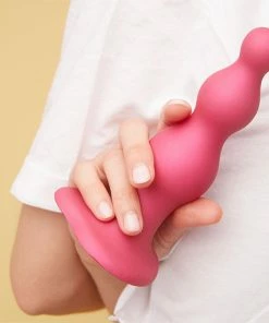 Anal Play Strap-On-Me – Beaded Dildo Plug Raspberry Pink Small -Strap-On-Me® Shop unnamed file 5145