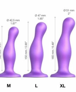 Prostate Massagers Strap-On-Me – Curvy Dildo Plug Metallic Purple Small 10 Prostate Massagers Strap-On-Me – Curvy Dildo Plug Metallic Purple Small -Strap-On-Me® Shop unnamed file 5165