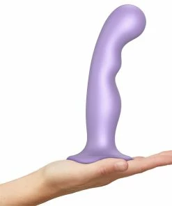 Prostate Massagers Strap-On-Me – P & G Spot Dildo Plug Metallic Lilac Medium