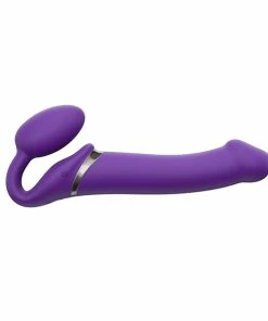 Remote Control Sex Toys Strap-On-Me – Remote Vibrating Bendable Strapless Strap On Purple M