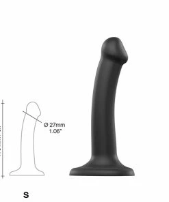 Strap-On-Me – Semi Realistic Dual Density Bendable Dildo Black Small -Strap-On-Me® Shop unnamed file 5231