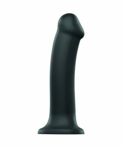 Strap-On-Me – Semi Realistic Dual Density Bendable Dildo Black Xtra Large