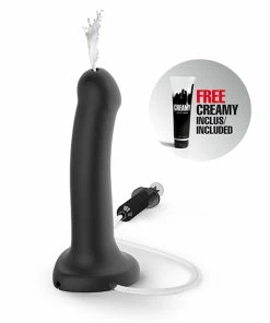 Strap-On-Me – Semi-Realistic Squirting Dildo Black