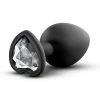 Anal Play Temptasia – Bling Medium Black Heart Butt Plug