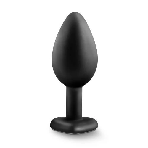 Anal Play Temptasia – Bling Medium Black Heart Butt Plug 2 Anal Play Temptasia – Bling Medium Black Heart Butt Plug - Image 2