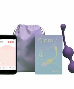 Camming Sex Toys For Her Vibio – Clara Vibrating App Kegel Balls Purple