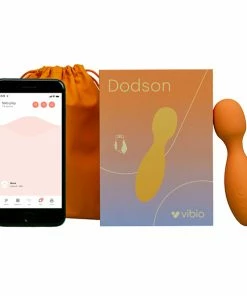 Remote Control Sex Toys Vibio – Dodson Mini App Wand Vibrator – Orange