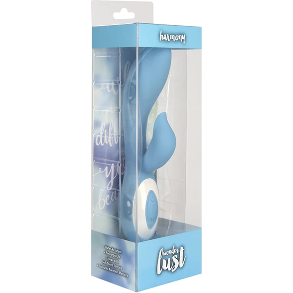 Wonderlust – Harmony Rechargeable Rabbit Vibrator Blue 7 Wonderlust – Harmony Rechargeable Rabbit Vibrator Blue - Image 7