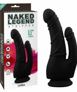 Chisa – Stripper Black Double 8.5 Inch Penetrator Dildo