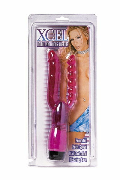 Best Couples Sex Toys Xcel – Double Penetration Vibrating Dildo – Purple 2 Best Couples Sex Toys Xcel – Double Penetration Vibrating Dildo – Purple - Image 2
