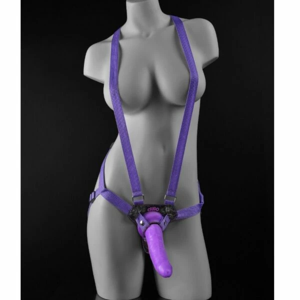 Best Couples Sex Toys Dillio – 7 Inch Strap On Suspender Harness Set – Purple 1 Best Couples Sex Toys Dillio – 7 Inch Strap On Suspender Harness Set – Purple