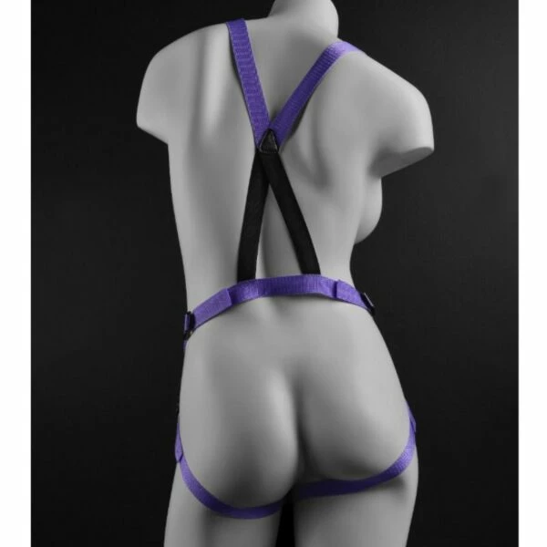 Best Couples Sex Toys Dillio – 7 Inch Strap On Suspender Harness Set – Purple 2 Best Couples Sex Toys Dillio – 7 Inch Strap On Suspender Harness Set – Purple - Image 2