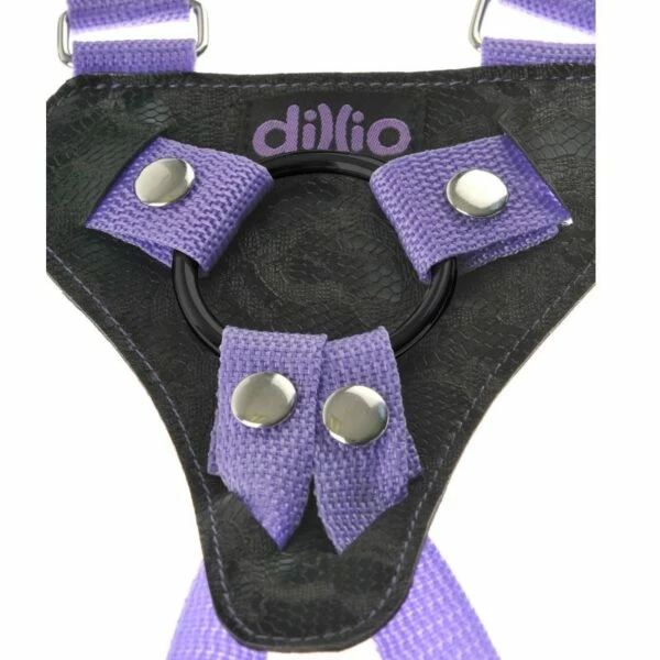 Best Couples Sex Toys Dillio – 7 Inch Strap On Suspender Harness Set – Purple 3 Best Couples Sex Toys Dillio – 7 Inch Strap On Suspender Harness Set – Purple - Image 3