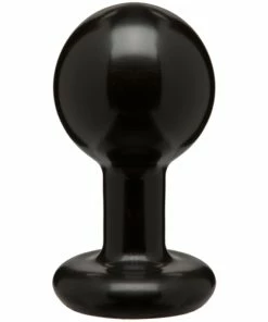 Her Deluxe Sex Toys Doc Johnson – Round Medium Butt Plug Black