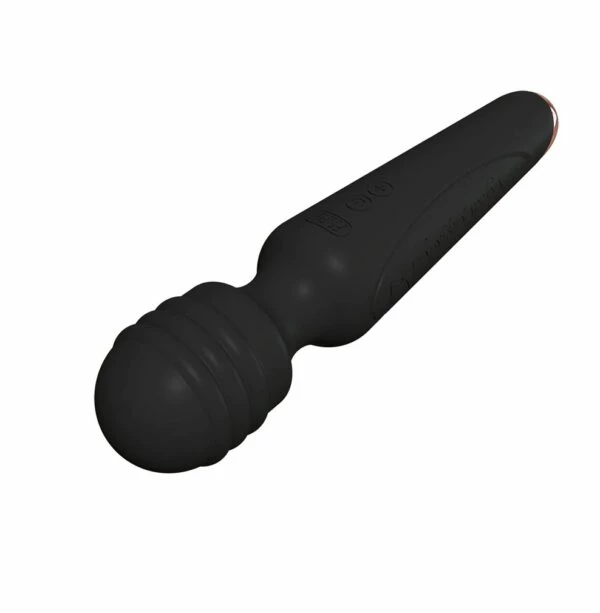 FAAK Black Silicone & Rose Gold Rechargeable Wand Vibrator 2 FAAK Black Silicone & Rose Gold Rechargeable Wand Vibrator - Image 2