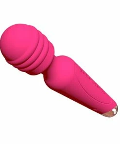 FAAK Pink Silicone & Rose Gold Rechargeable Wand Vibrator -Strap-On-Me® Shop unnamed file 876
