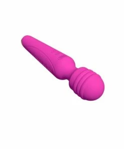 FAAK Pink Silicone & Rose Gold Rechargeable Wand Vibrator -Strap-On-Me® Shop unnamed file 878