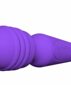 FAAK Purple Silicone & Rose Gold Rechargeable Wand Vibrator -Strap-On-Me® Shop unnamed file 883