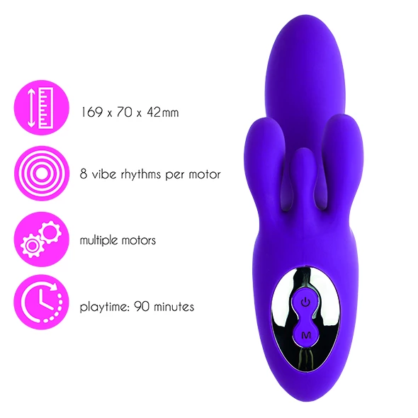 FeelzToys Feelz Toys – TriVibe G-Spot Vibrator With Clitoral & Labia Stimulation Purple 4 FeelzToys Feelz Toys – TriVibe G-Spot Vibrator With Clitoral & Labia Stimulation Purple - Image 4