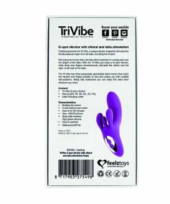 FeelzToys Feelz Toys – TriVibe G-Spot Vibrator With Clitoral & Labia Stimulation Purple 10 FeelzToys Feelz Toys – TriVibe G-Spot Vibrator With Clitoral & Labia Stimulation Purple -Strap-On-Me® Shop unnamed file 902