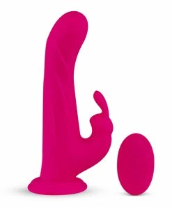 Best Couples Sex Toys Feelz Toys – Whirl-Pulse Rotating Remote Control Rabbit Vibrator Pink
