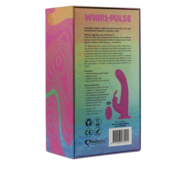 Best Couples Sex Toys Feelz Toys – Whirl-Pulse Rotating Remote Control Rabbit Vibrator Pink 8 Best Couples Sex Toys Feelz Toys – Whirl-Pulse Rotating Remote Control Rabbit Vibrator Pink - Image 8